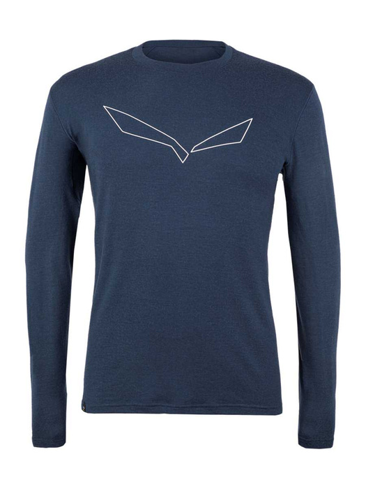 T-Shirt Salewa Pure Logo Merino Responsive Men's Long Sleeve Tee 28262-3960