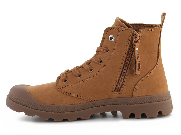 Palladium Pampa Hi Zip 06440-237-M Apple Cinnamon