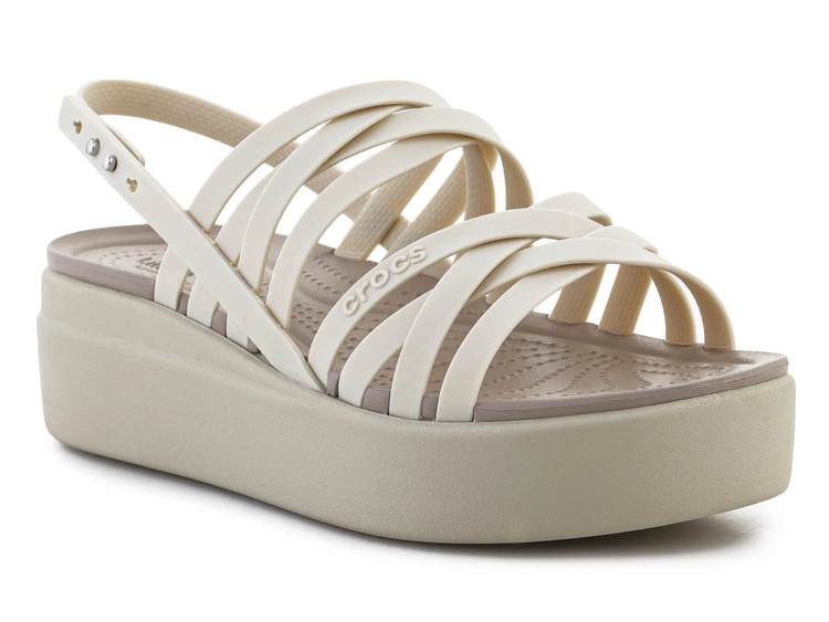Crocs Brooklyn strappy lowwdg 206751-2y2 bone