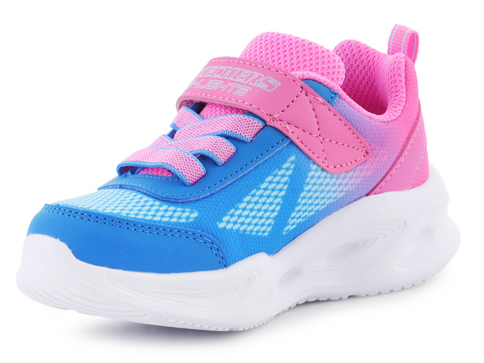 Skechers S Lights-Skechers Sola Glow - Ombre Deluxe 303714N-HPBL Hot Pink/Blue