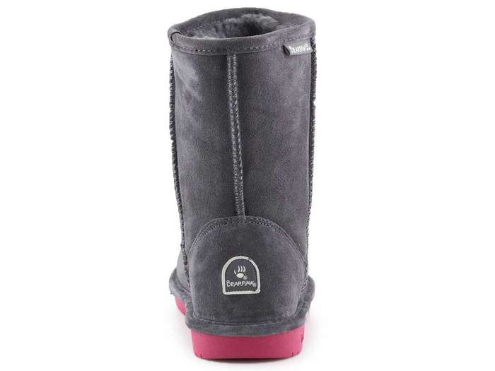 BearPaw Emma Youth 608Y-903 Charcoal Pom Berry