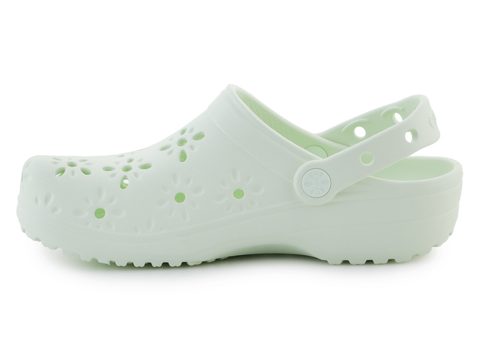 Crocs Classic Floral Cut Out Clog 210927-3YH Jade Tint